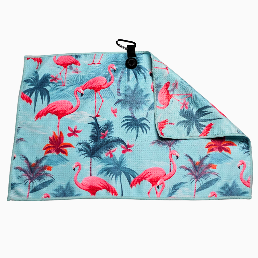 Flamingo Premium Golf Towel